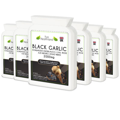 Black Garlic Supplements - 6 Bottles - Pure Healthland