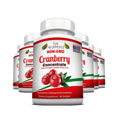 Cranberry Concentrate Supplement - 6 Bottles - Pure Healthland